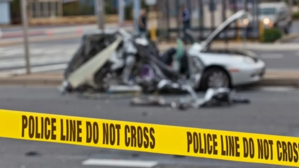 नोखा के पास तस्करी की कार का एक्सीडेंट, राहगीर और ड्राइवर की मौत